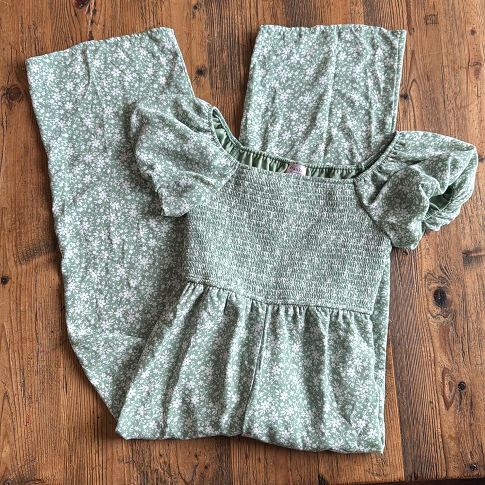 Hello Franki Katherine Crop Printed Jumpsuit for girls/ size YTHL